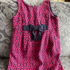 Lilly Pulitzer size medium  6/7 girls stretchy Valentine’s Day dress with lips👄